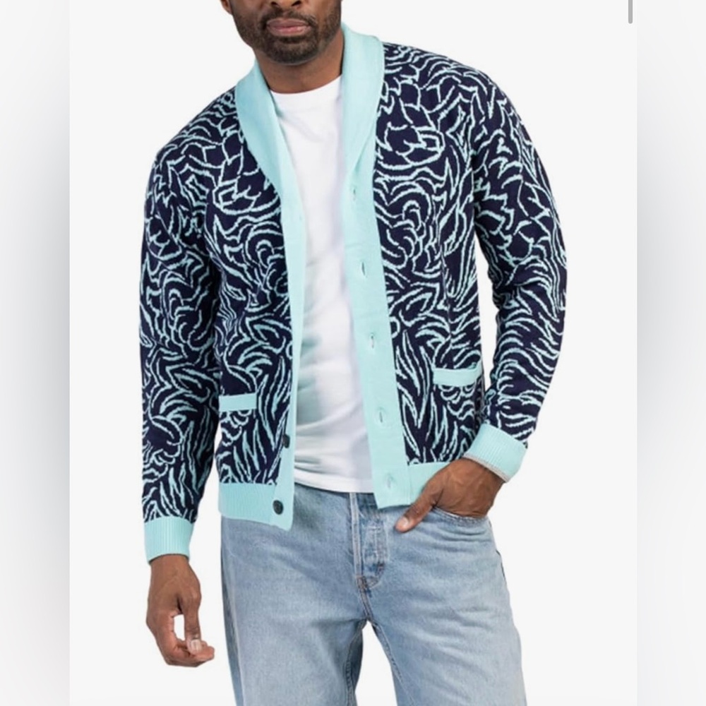 Greyson Den of Thieves Ottawa Shawl Cardigan Sweater, size medium, NWT